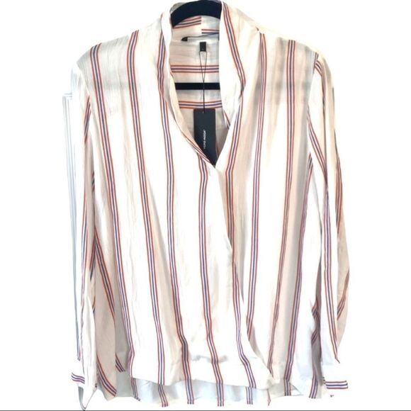 Vero Moda StripedHanna Shirt or Blouse Red White & Blue Size Large New With Tag  - Picture 10 of 11